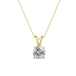 MYC-Paris Collier Femme Solitaire - DP0079-G Laiton Doré | Femme Collier Et Pendentif