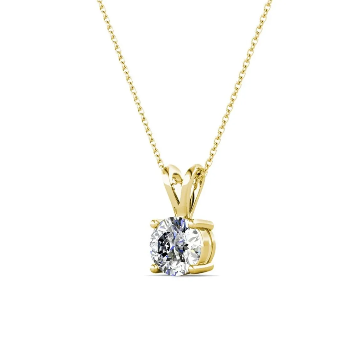 MYC-Paris Collier Femme Solitaire - DP0079-G Laiton Doré | Femme Collier Et Pendentif