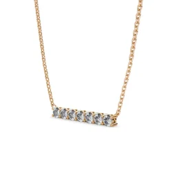 MYC-Paris Collier Femme Solitaire - DP0222-RG Laiton Doré rose | Femme Collier Et Pendentif