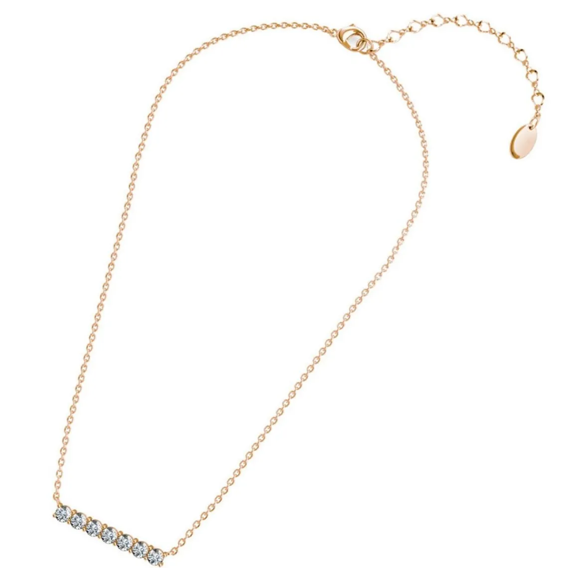 MYC-Paris Collier Femme Solitaire - DP0222-RG Laiton Doré rose | Femme Collier Et Pendentif