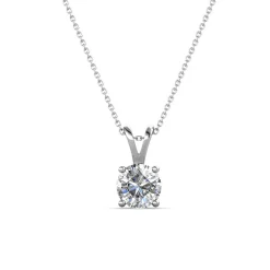 MYC-Paris Collier Femme Solitaire - DP0079-S Laiton Argent | Femme Collier Et Pendentif