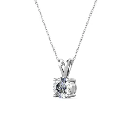 MYC-Paris Collier Femme Solitaire - DP0079-S Laiton Argent | Femme Collier Et Pendentif