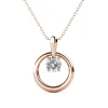 MYC-Paris Collier Femme Solitaire - DP0181-RG Laiton Doré rose | Femme Collier Et Pendentif