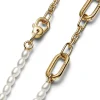 Pandora Collier Femme ME - 362302C01-45 Blanc Doré | Femme Collier Et Pendentif
