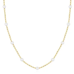 Pixies Bijoux Collier Femme - PNS0015-1PRL Acier Blanc | Femme Collier Et Pendentif