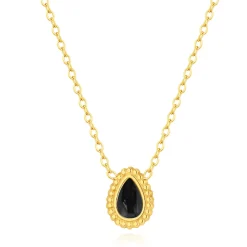 Pixies Bijoux Collier Femme - PNS0019-1BKO Acier Noir | Femme Collier Et Pendentif