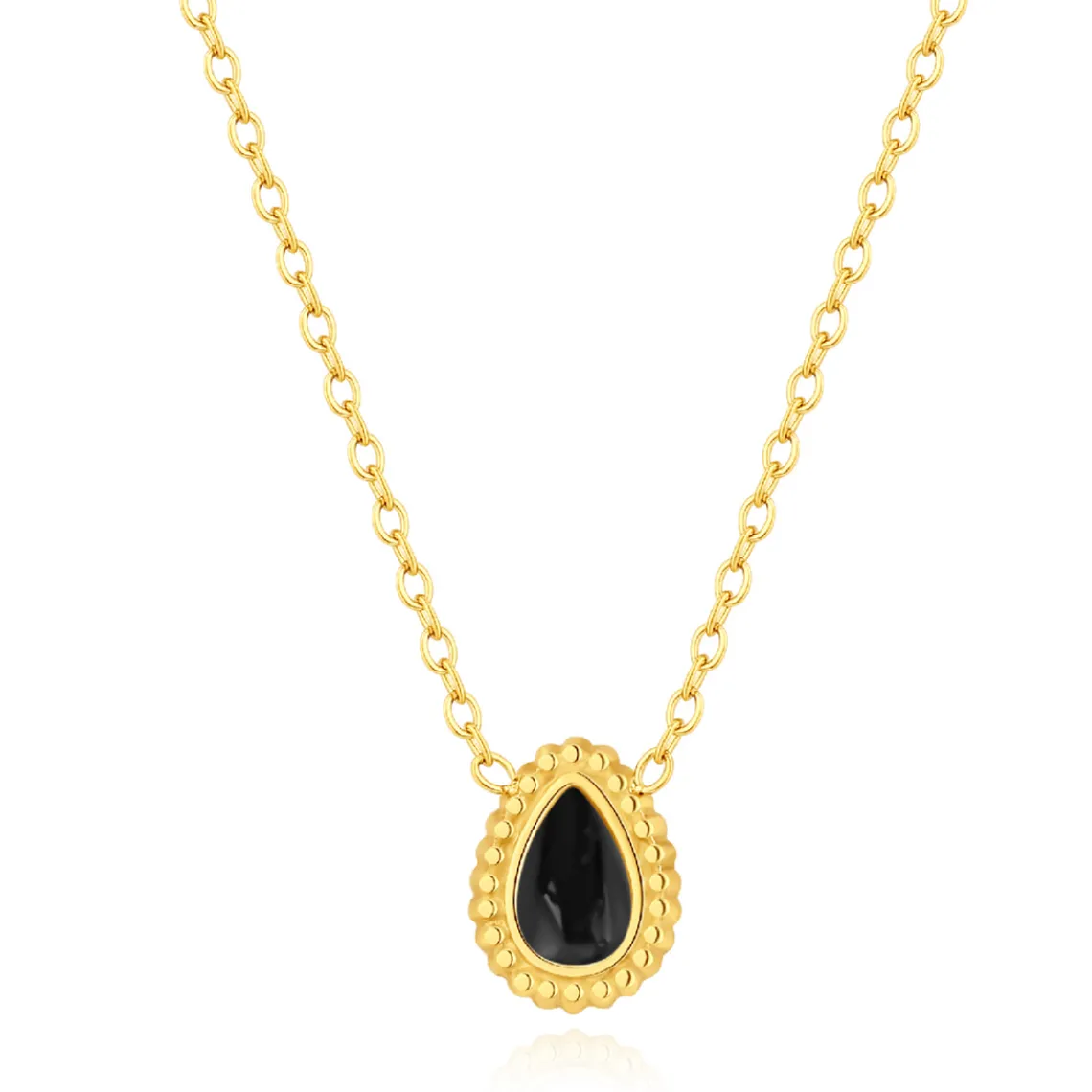 Pixies Bijoux Collier Femme - PNS0019-1BKO Acier Noir | Femme Collier Et Pendentif
