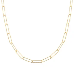 Maison de la Bijouterie Collier femme plaqué or 5,5 mm maillons - UYZWVW45 | Femme Collier Et Pendentif