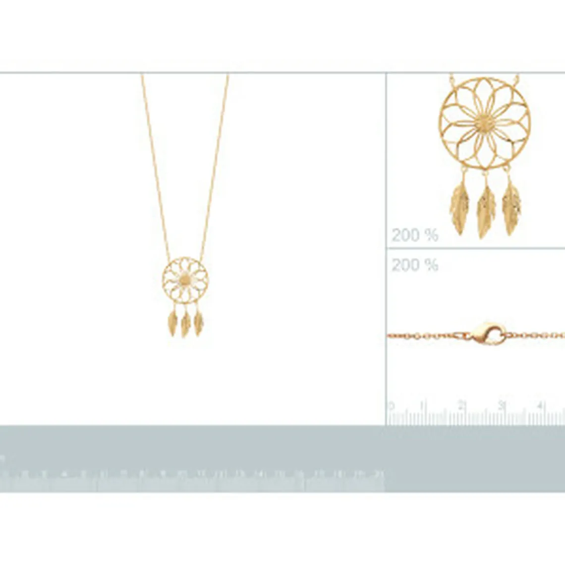 Maison de la Bijouterie Collier femme plaqué or - UYZ43645 | Femme Collier Et Pendentif