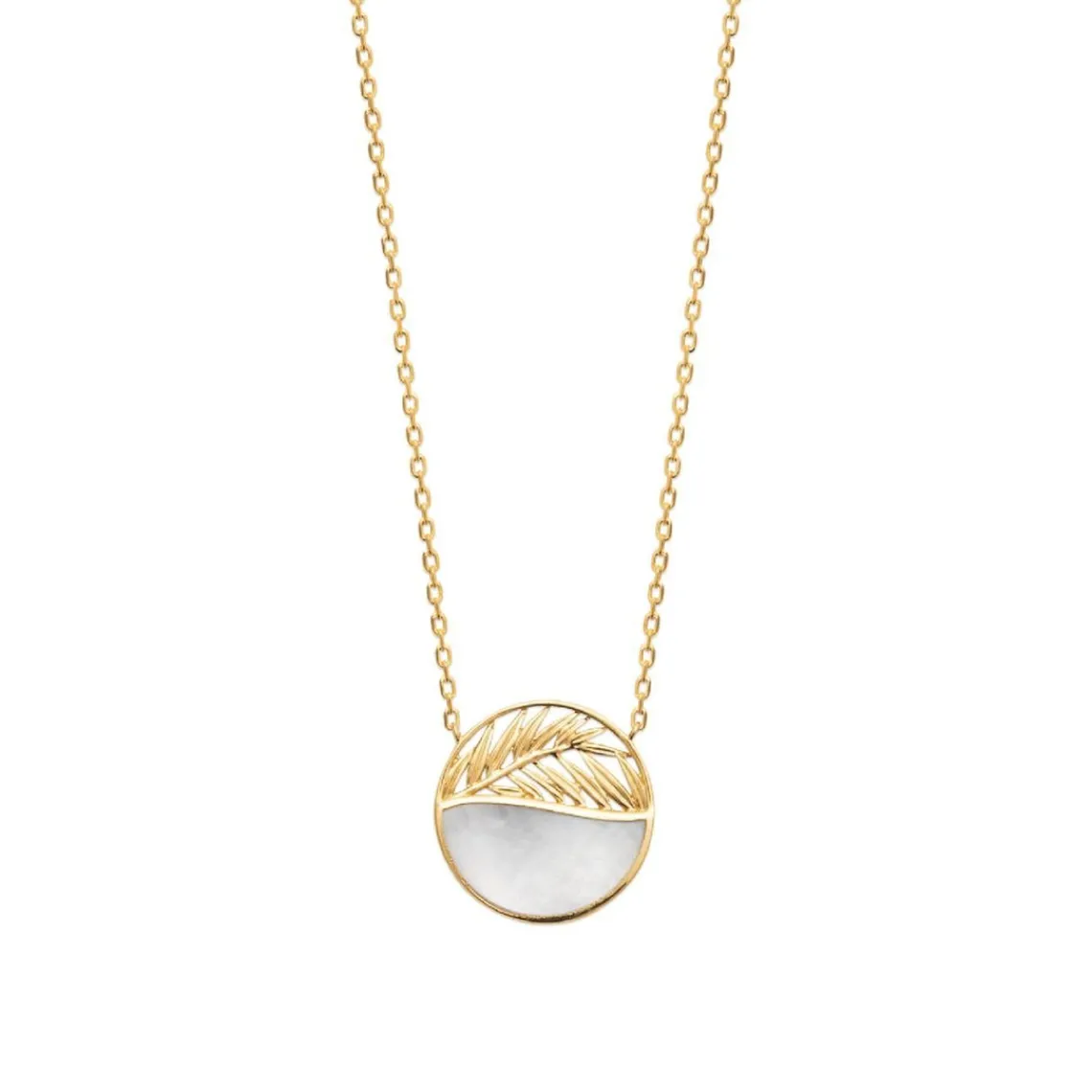 Maison de la Bijouterie Collier femme plaqué or nacre - UW3Y0445 | Femme Collier Et Pendentif