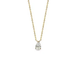 Maison de la Bijouterie Collier Femme plaqué or pendentif goutte UWZ00345 | Femme Collier Et Pendentif