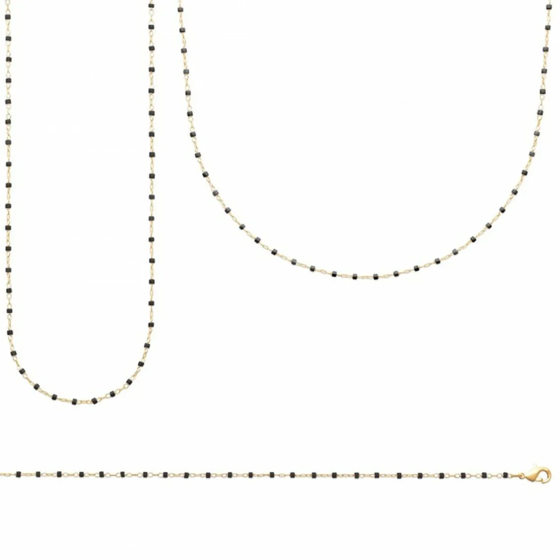 Maison de la Bijouterie Collier femme plaqué or perle miyuki - YU0UWZ45 | Femme Collier Et Pendentif