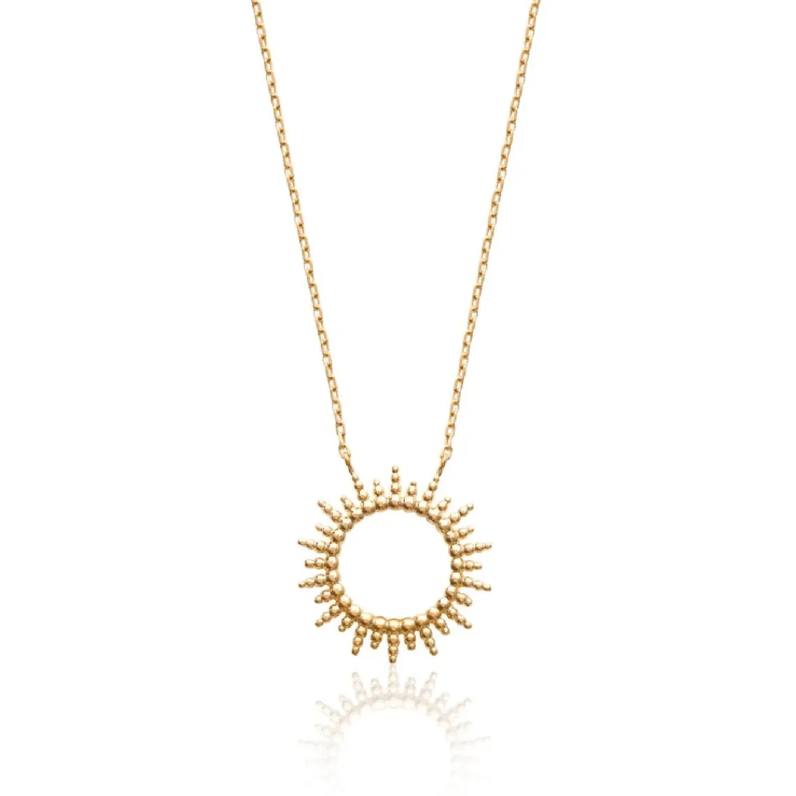 Maison de la Bijouterie Collier femme plaqué or serti clos - UYZ60Y45 | Femme Collier Et Pendentif