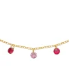 Maison de la Bijouterie Collier femme plaqué or teinté serti griffe - UW343345 | Femme Collier Et Pendentif