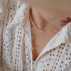 Sloya Collier Femme Paloma en pierres de Lune | Femme Collier Et Pendentif