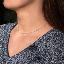 Sloya Collier Femme Paloma en pierres de Lune | Femme Collier Et Pendentif