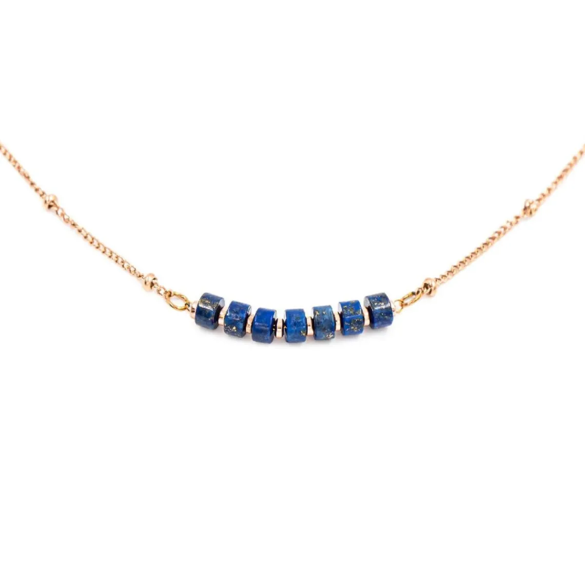 Sloya Collier Femme Piana en pierres Lapis-lazuli | Femme Collier Et Pendentif
