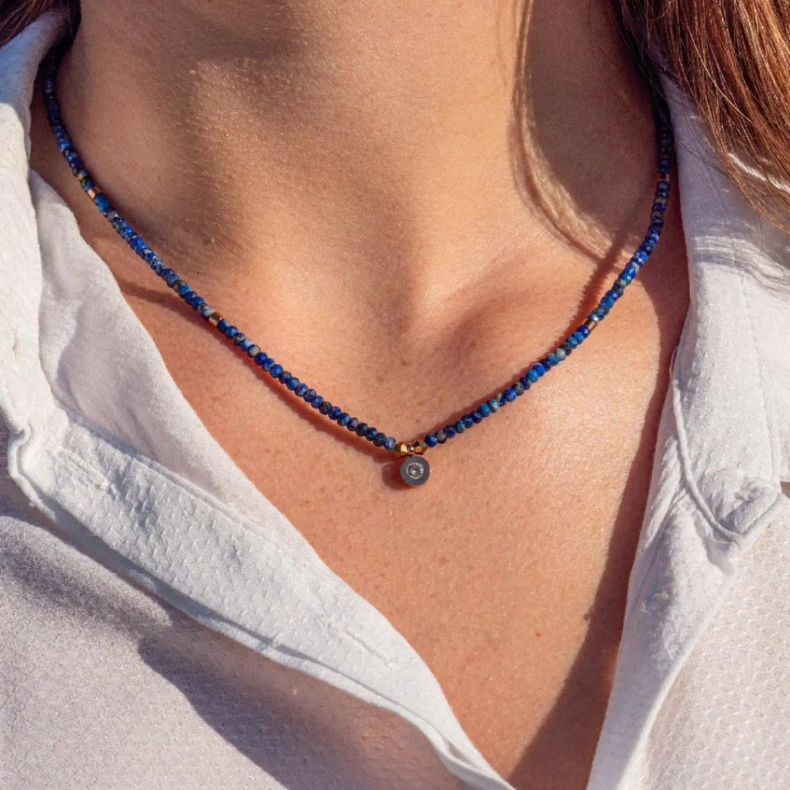 Sloya Collier Femme Lumia Lapis-lazuli | Femme Collier Et Pendentif