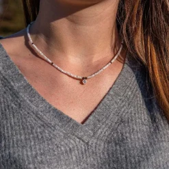 Sloya Collier Femme Lumia pierres de Lune | Femme Collier Et Pendentif