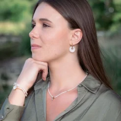 Sloya Collier Femme Lumia pierres de Lune | Femme Collier Et Pendentif