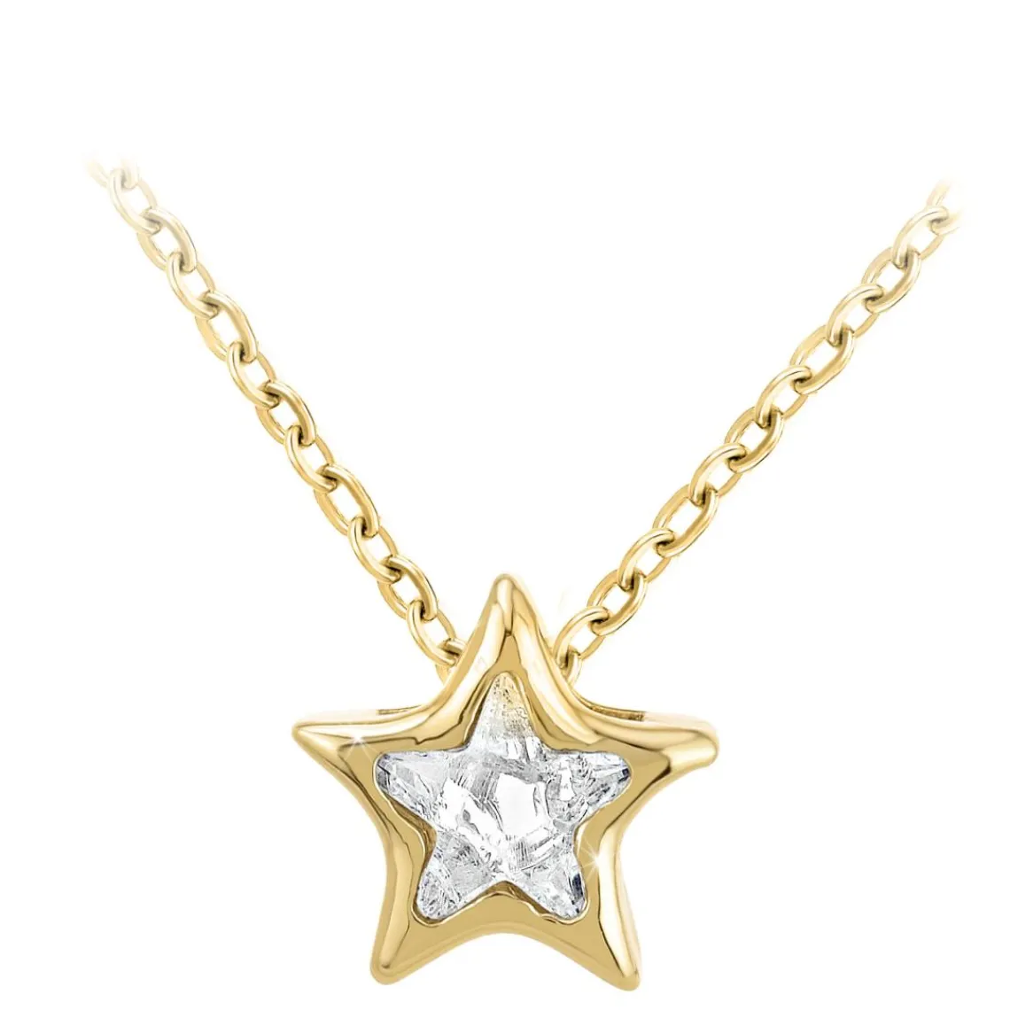 So Charm Bijoux Collier Femme So Charm - B3085-DORE - Collier Étoile Doré | Femme Collier Et Pendentif