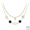 So Charm Bijoux Collier Femme So Charm - B2403-DORE+B2382-DORE-10001-CRYS - Collier Mode Doré | Femme Collier Et Pendentif