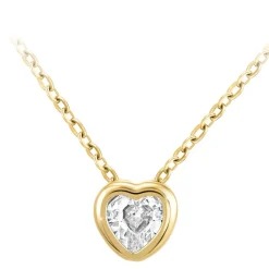 So Charm Bijoux Collier Femme So Charm - B3084-DORE - Collier Coeur Doré | Femme Collier Et Pendentif