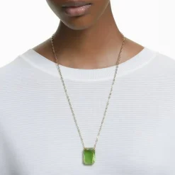 Swarovski Bijoux Collier Femme Swarovski - 5619491 Métal doré Vert | Femme Collier Et Pendentif