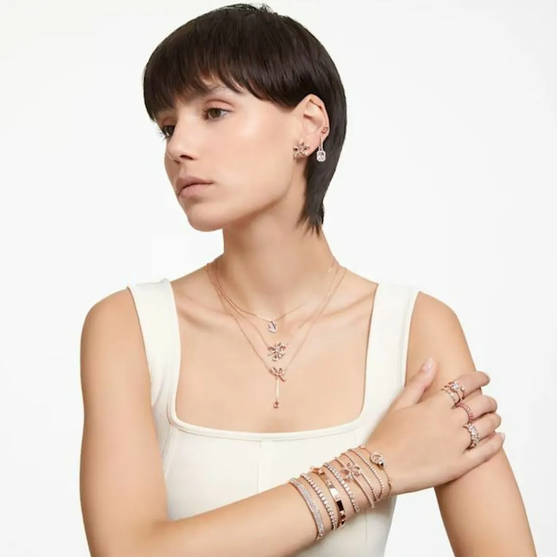 Swarovski Bijoux Collier Femme Swarovski 5647555 - ICONIC SWAN | Femme Collier Et Pendentif