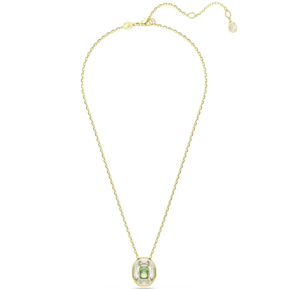Swarovski Bijoux Collier Femme Swarovski Chroma Stack - 5705580 Plaqué or Vert | Femme Collier Et Pendentif