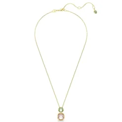 Swarovski Bijoux Collier Femme Swarovski Chroma Versatile - 5692496 Plaqué or Multicolore | Femme Collier Et Pendentif