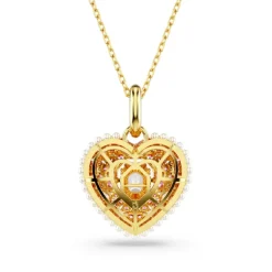 Swarovski Bijoux Collier Femme Swarovski Hyperbola Heart - 5680784 rose,doré | Femme Collier Et Pendentif