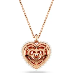 Swarovski Bijoux Collier Femme Swarovski Hyperbola Heart Wh - 5680402 rose,doré | Femme Collier Et Pendentif