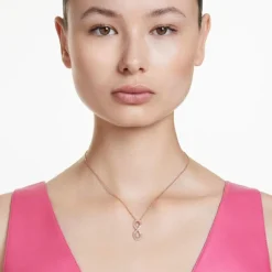 Swarovski Bijoux Collier Femme Swarovski Hyperbola - 5677623 doré rose,blanc | Femme Collier Et Pendentif