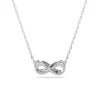 Swarovski Bijoux Collier Femme Swarovski Hyperbola Pave - 5687265 blanc,argent | Femme Collier Et Pendentif