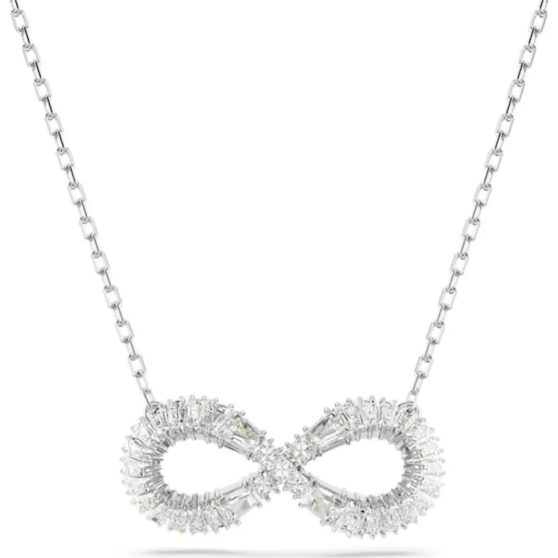 Swarovski Bijoux Collier Femme Swarovski Hyperbola - 5679434 blanc,argent | Femme Collier Et Pendentif