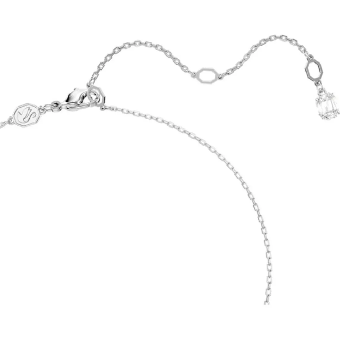 Swarovski Bijoux Collier Femme Swarovski Hyperbola - 5679434 blanc,argent | Femme Collier Et Pendentif