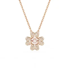 Swarovski Bijoux Collier Femme Swarovski Idyllia 5674211 - CZ CloverSilk/ROS | Femme Collier Et Pendentif