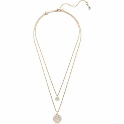 Swarovski Bijoux Collier Femme Swarovski Meteora - 5683449 argent,doré rose | Femme Collier Et Pendentif
