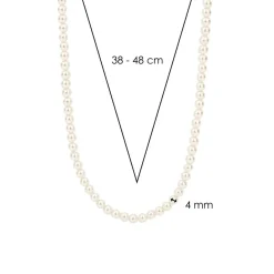 Ti Sento Collier Femme 3916PW-42 - Argent | Femme Collier Et Pendentif