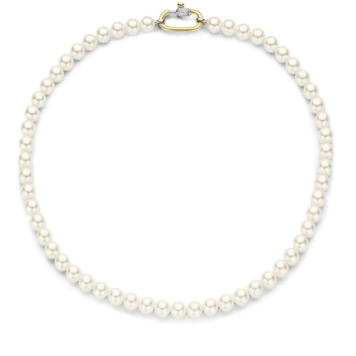 Ti Sento Collier Femme 3967PW-48 - Argent, plaqué or | Femme Collier Et Pendentif