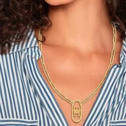 Tommy Hilfiger Bijoux Collier Femme Tommy Hilfiger - 2780723 Acier Doré | Femme Collier Et Pendentif