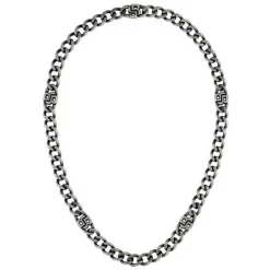Boss Bijoux Collier Homme Double B Absolute - 1580744 Acier | Homme Colliers Et Pendentifs
