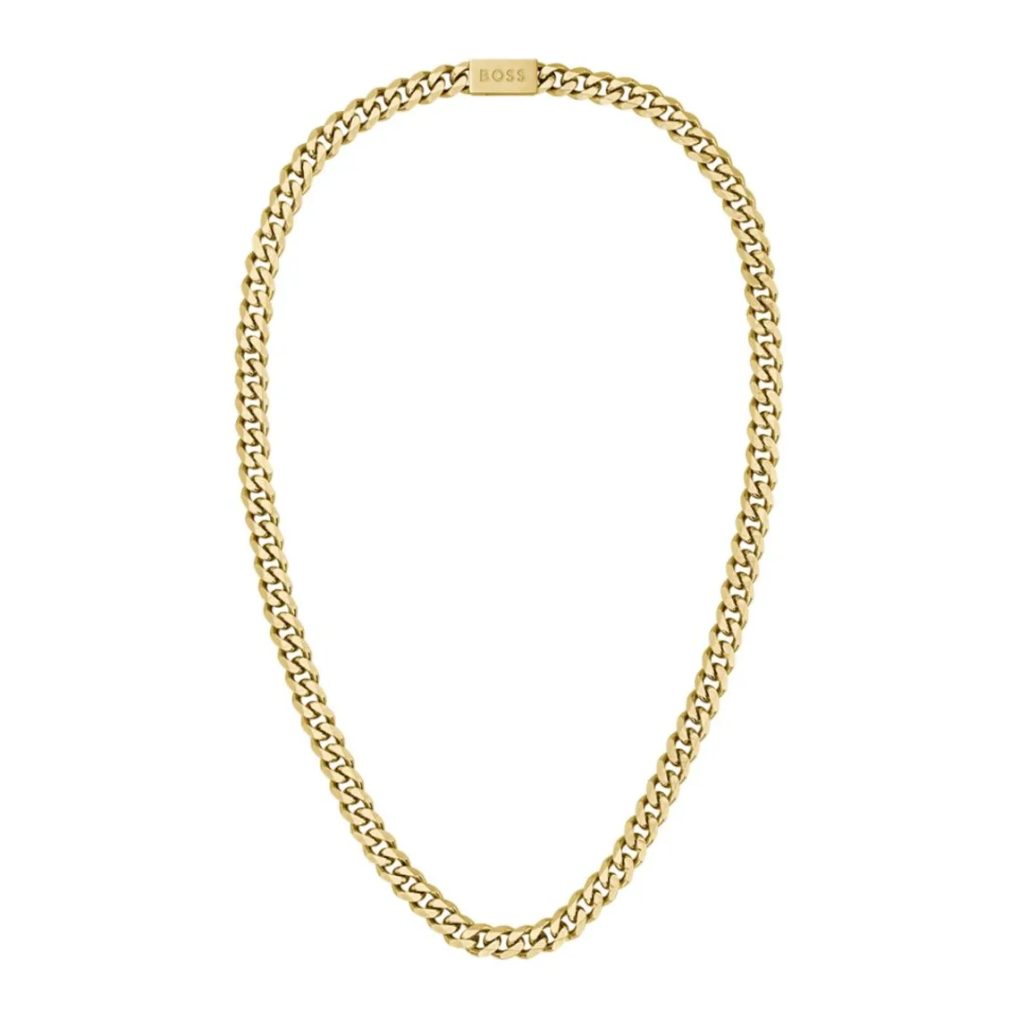 Boss Bijoux Collier Homme Chain For Him - 1580402 Acier Doré | Homme Colliers Et Pendentifs