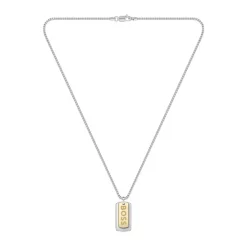 Boss Bijoux Collier Homme Devon - 1580576 Acier Doré | Homme Colliers Et Pendentifs