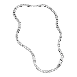 Diesel Bijoux Collier Homme - DX1497040 - Acier Argent | Homme Colliers Et Pendentifs