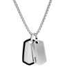 Fossil Bijoux Collier Homme Chevron - JF03996040 Acier Argent | Homme Colliers Et Pendentifs