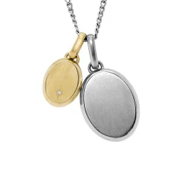 Fossil Bijoux Collier Homme Acier Classique Drew - JF04850998 Acier inoxydable | Homme Colliers Et Pendentifs