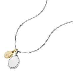 Fossil Bijoux Collier Homme Acier Classique Drew - JF04850998 Acier inoxydable | Homme Colliers Et Pendentifs
