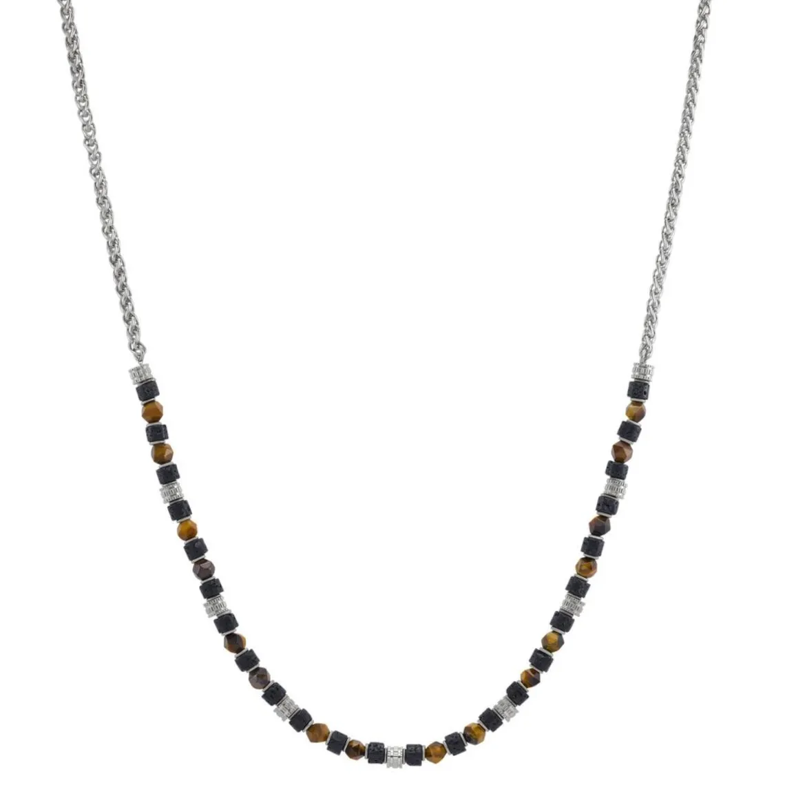 Jourdan Collier Homme Bengale - JH250024N Acier | Homme Colliers Et Pendentifs